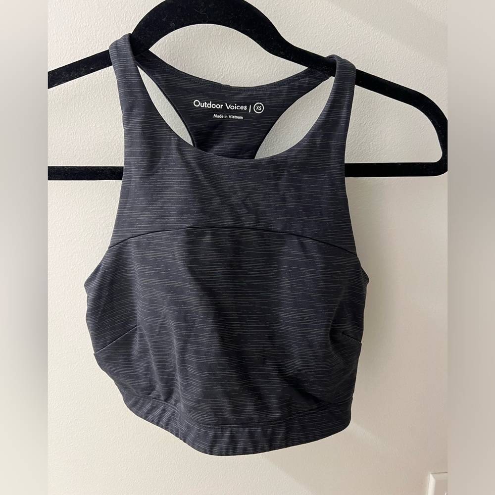 Outdoor voices matching crop top and leggings